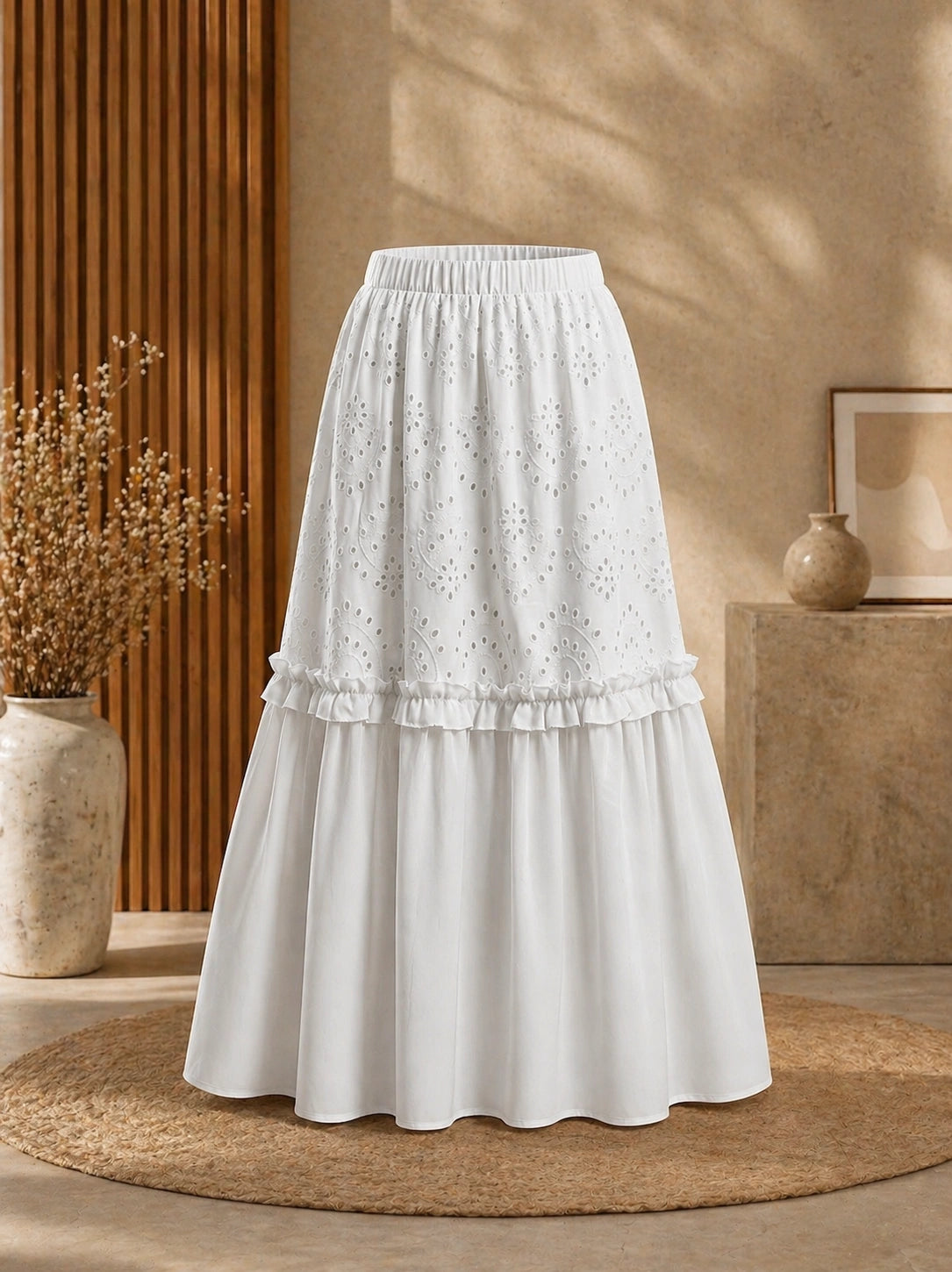 White Maxi Jupe